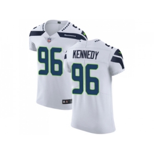 Nike Seattle Seahawks #96 Cortez Kennedy White Men Stitched NFL Vapor Untouchable Elite Jersey