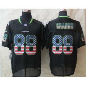 nike jerseys seattle seahawks #88 jimmy graham black[Elite USA flag fashion]