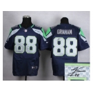 nike jerseys seattle seahawks #88 jimmy graham blue [Elite][signature]