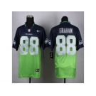 nike jerseys seattle seahawks #88 jimmy graham blue-green [Elite drift fashion][second version]