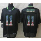 nike nfl jerseys seattle seahawks #11 harvin black[Elite USA flag fashion]