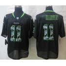 nike nfl jerseys seattle seahawks #11 harvin black[Elite united sideline]