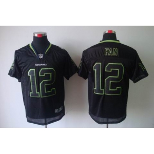 nike nfl jerseys seattle seahawks #12 fan black[Elite lights out]