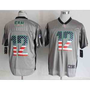 nike nfl jerseys seattle seahawks #12 fan grey[Elite USA Flag Fashion shadow]