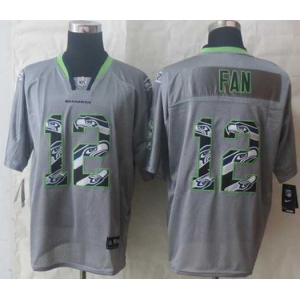 nike nfl jerseys seattle seahawks #12 fan grey[Elite united sideline]