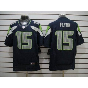 nike nfl jerseys seattle seahawks #15 flynn blue[Elite]