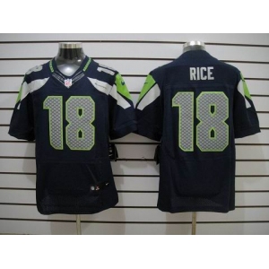 nike nfl jerseys seattle seahawks #18 sidney rice blue[Elite]