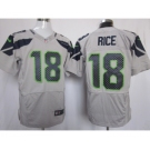 nike nfl jerseys seattle seahawks #18 sidney rice grey[Elite]