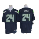 nike nfl jerseys seattle seahawks #24 marshawn lynch blue[Elite]