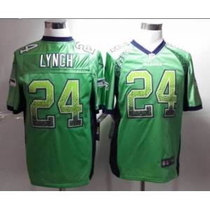 nike nfl jerseys seattle seahawks #24 marshawn lynch green [Elite drift fashion]