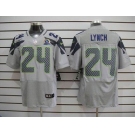 nike nfl jerseys seattle seahawks #24 marshawn lynch grey[Elite 50th Patch]