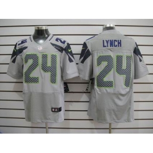 nike nfl jerseys seattle seahawks #24 marshawn lynch grey[Elite]