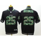 nike nfl jerseys seattle seahawks #25 sherman Black[Elite Camo Fashion]