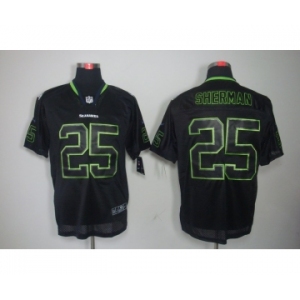 nike nfl jerseys seattle seahawks #25 sherman black[Elite lights out]