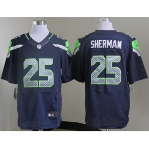 nike nfl jerseys seattle seahawks #25 sherman blue[Elite]