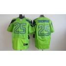 nike nfl jerseys seattle seahawks #25 sherman green[Elite]