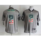 nike nfl jerseys seattle seahawks #3 wilson grey[Elite USA Flag Fashion shadow]