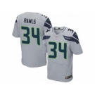 nike nfl jerseys seattle seahawks #34 rawls grey[Elite]