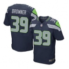 nike nfl jerseys seattle seahawks #39 browner blue[Elite]