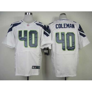 nike nfl jerseys seattle seahawks #40 coleman white[Elite]