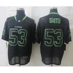 nike nfl jerseys seattle seahawks #53 smith black[Elite lights out]