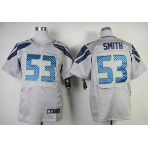 nike nfl jerseys seattle seahawks #53 smith grey[Elite]