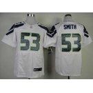 nike nfl jerseys seattle seahawks #53 smith white[Elite]