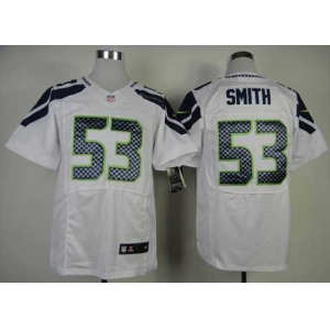 nike nfl jerseys seattle seahawks #53 smith white[Elite]