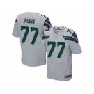 nike nfl jerseys seattle seahawks #77 ahtyba rubin grey[Elite]