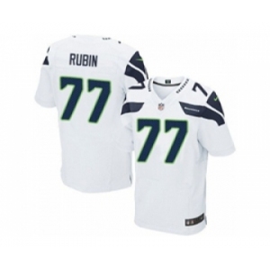 nike nfl jerseys seattle seahawks #77 ahtyba rubin white[Elite]