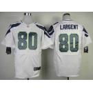 nike nfl jerseys seattle seahawks #80 largent white[Elite]