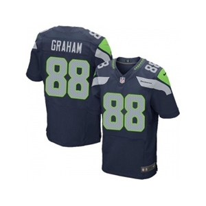 nike nfl jerseys seattle seahawks #88 graham blue[Elite]