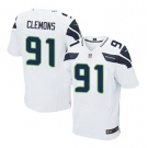 nike nfl jerseys seattle seahawks #91 clemons white[Elite]