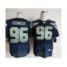 nike nfl jerseys seattle seahawks #96 kennedy blue[Elite]