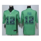 2015 New Nike Seattle Seahawks #12 Fan Green Strobe Jerseys[Limited]