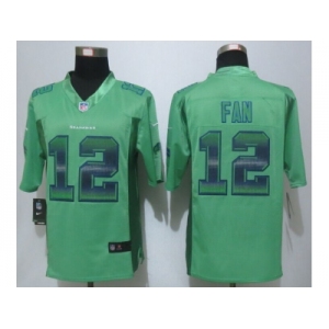2015 New Nike Seattle Seahawks #12 Fan Green Strobe Jerseys[Limited]
