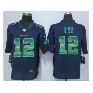 2015 new nike seattle seahawks #12 fan navy blue strobe jerseys[limited]