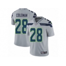 Men Nike Seattle Seahawks #28 Justin Coleman Grey Alternate Vapor Untouchable Limited Player NFL Jersey