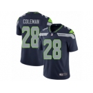 Men Nike Seattle Seahawks #28 Justin Coleman Navy Blue Team Color Vapor Untouchable Limited Player NFL Jersey