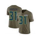 Men Nike Seattle Seahawks #31 Kam Chancellor Limited Olive 2017 Salute to Service NFL Jersey