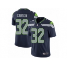 Men Nike Seattle Seahawks #32 Chris Carson Navy Blue Team Color Vapor Untouchable Limited Player NFL Jersey