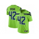 Men Nike Seattle Seahawks #42 Arthur Brown Vapor Untouchable Limited Green NFL Jersey