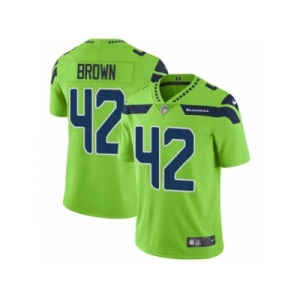 Men Nike Seattle Seahawks #42 Arthur Brown Vapor Untouchable Limited Green NFL Jersey
