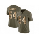 Men Nike Seattle Seahawks #54 Bobby Wagner Limited Olive Gold 2017 Salute to Service NFL Jersey