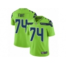Men Nike Seattle Seahawks #74 George Fant Vapor Untouchable Limited Green NFL Jersey
