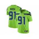 Men Nike Seattle Seahawks #91 Cassius Marsh Vapor Untouchable Limited Green NFL Jersey