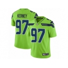 Men Nike Seattle Seahawks #97 Patrick Kerney Vapor Untouchable Limited Green NFL Jersey