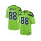 Men Seattle Seahawks #88 Jimmy Graham Green Color Rush Limited Jersey