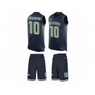 Men's Nike Seattle Seahawks #10 Paul Richardson Limited Steel Blue Tank Top Suit NFL Jersey