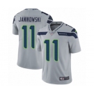Men's Nike Seattle Seahawks #11 Sebastian Janikowski Grey Alternate Vapor Untouchable Limited Player NFL Jersey